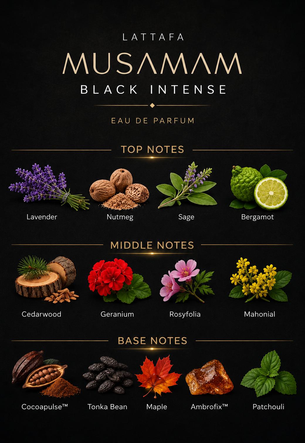 Lattafa Musamam Black Intense Eau de Parfum
